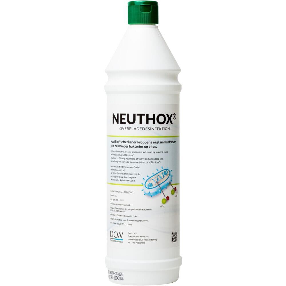 Overfladedesinfektion - Neuthox - 1000ml - Hypoklorsyre - 15 stk