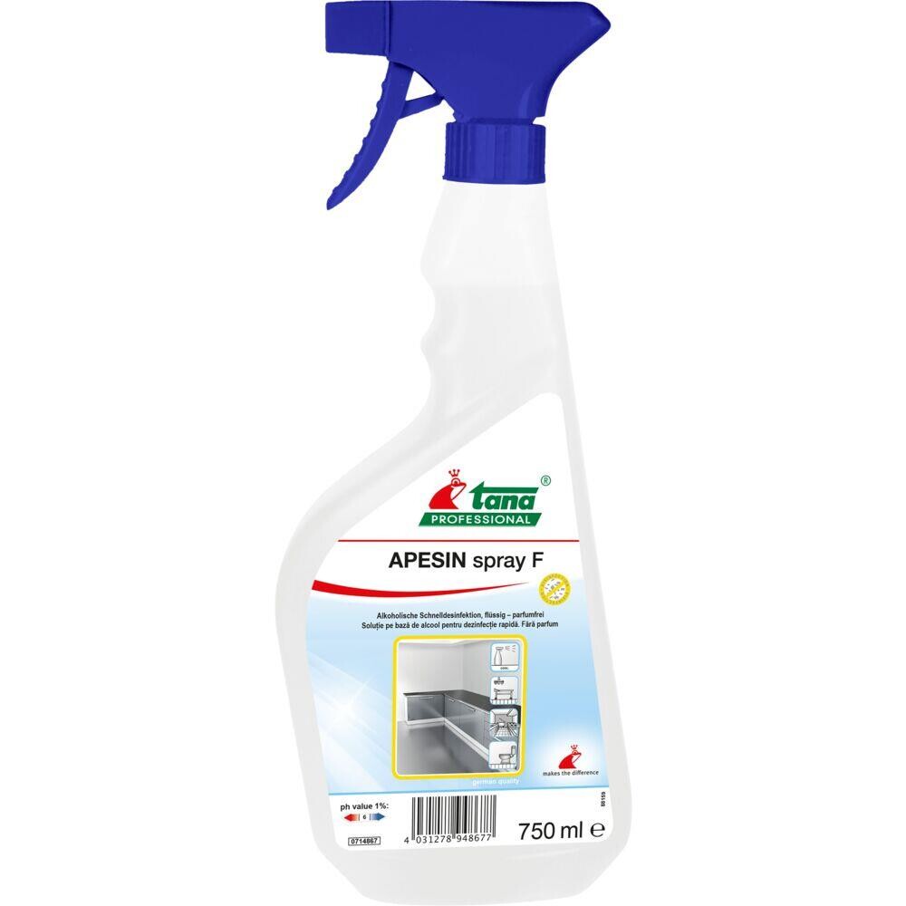 Overfladedesinfektion, Tana Professional APESIN F, 750 ml, uden parfume - 10 stk