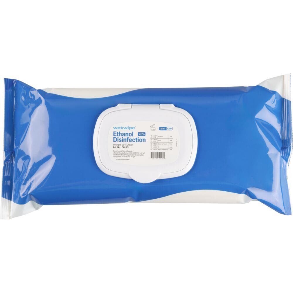 Overfladedesinfektion - Wet Wipe - 20x20cm - 70% Ethanol - 600 stk