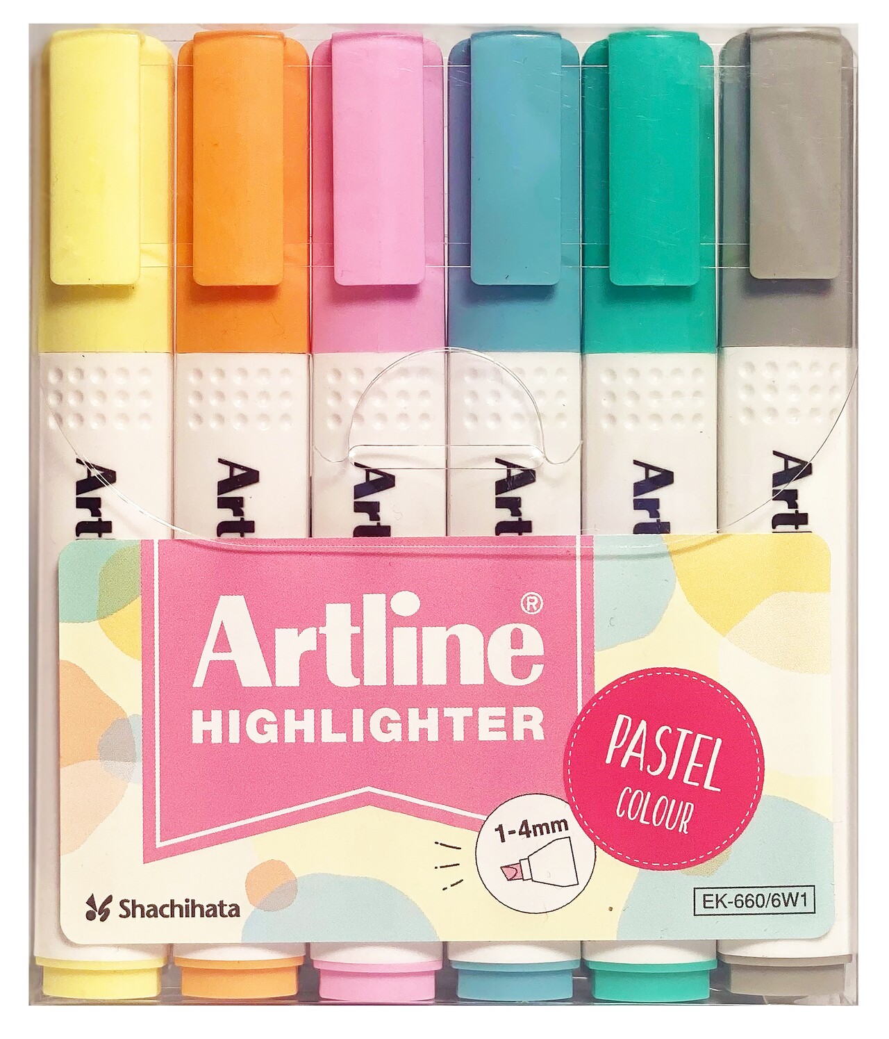 Overstregningstusser Artline 660 Pastel 6-P