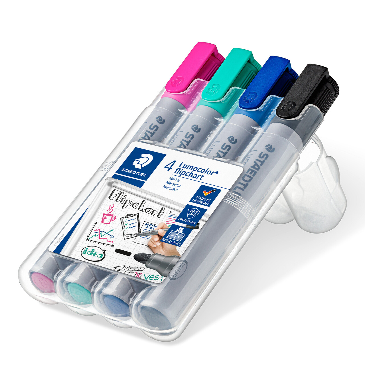 Overstregningstusser STAEDTLER Lumocolor 356 Flipchart-SB ass. - 4 stk