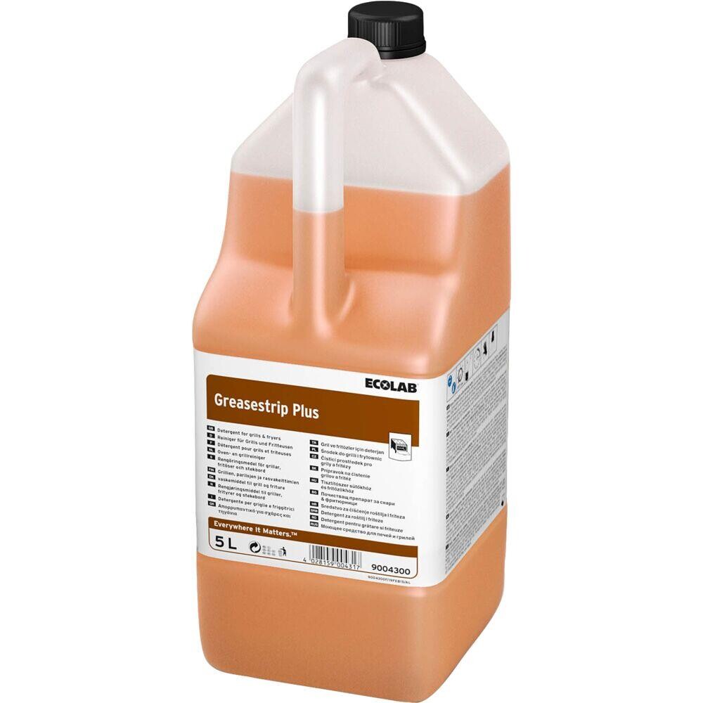 Ovn- og grillrengøring - Ecolab Greasestrip Plus - 5 l - Med farve uden parfume - 2 stk