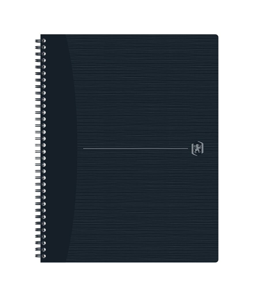 5 stk. Notesbog Oxford Origins A4+ kvadreret sort