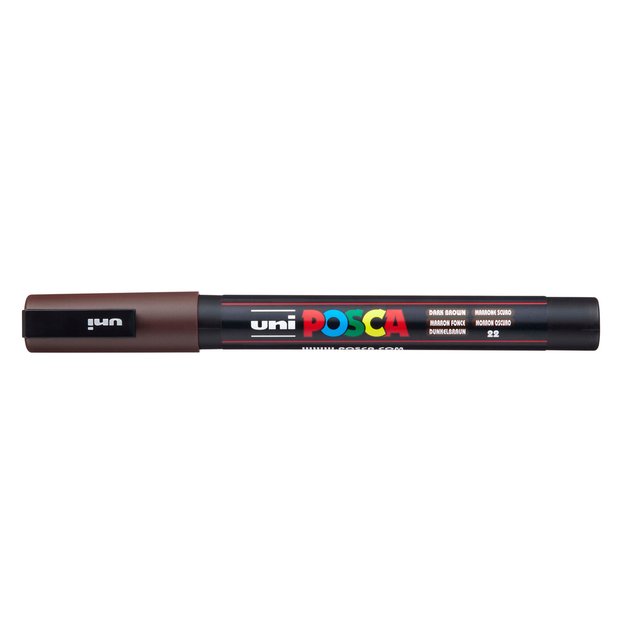 Paint marker Uni Posca PC-3M dark brown 0,9-1,3mm - 6 stk