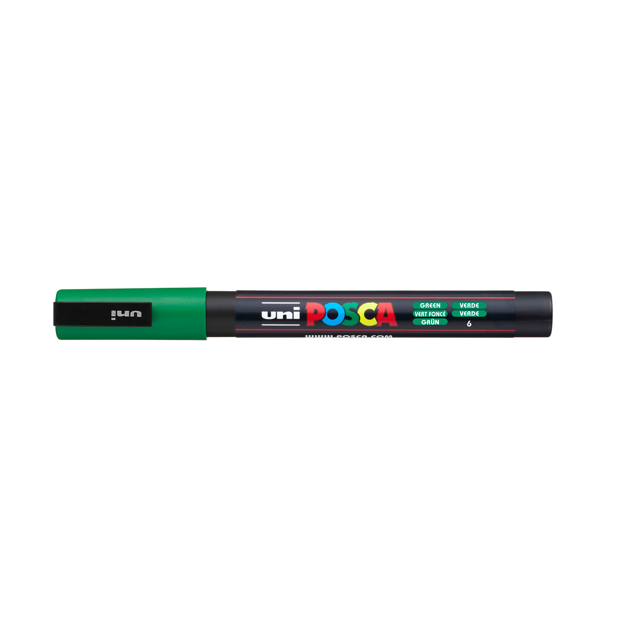 Paint marker Uni Posca PC-3M green 0,9-1,3mm - 6 stk