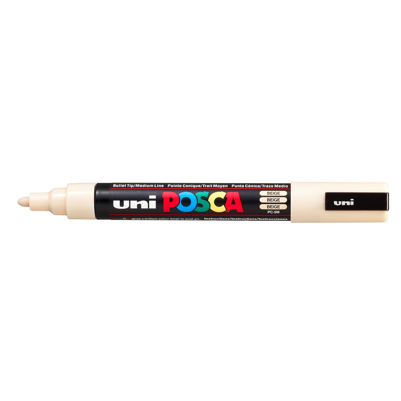 Paint marker Uni Posca PC-5M beige 1,8-2,5mm - 6 stk