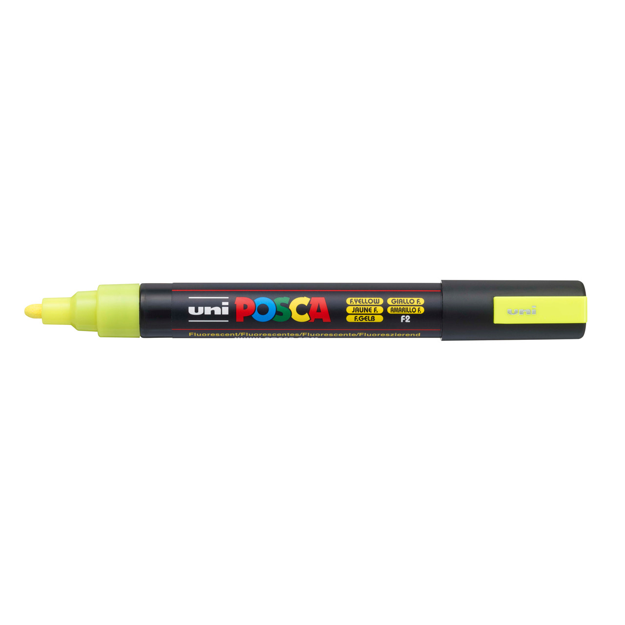 Paint marker Uni Posca PC-5M fluo yellow 1,8-2,5mm - 6 stk