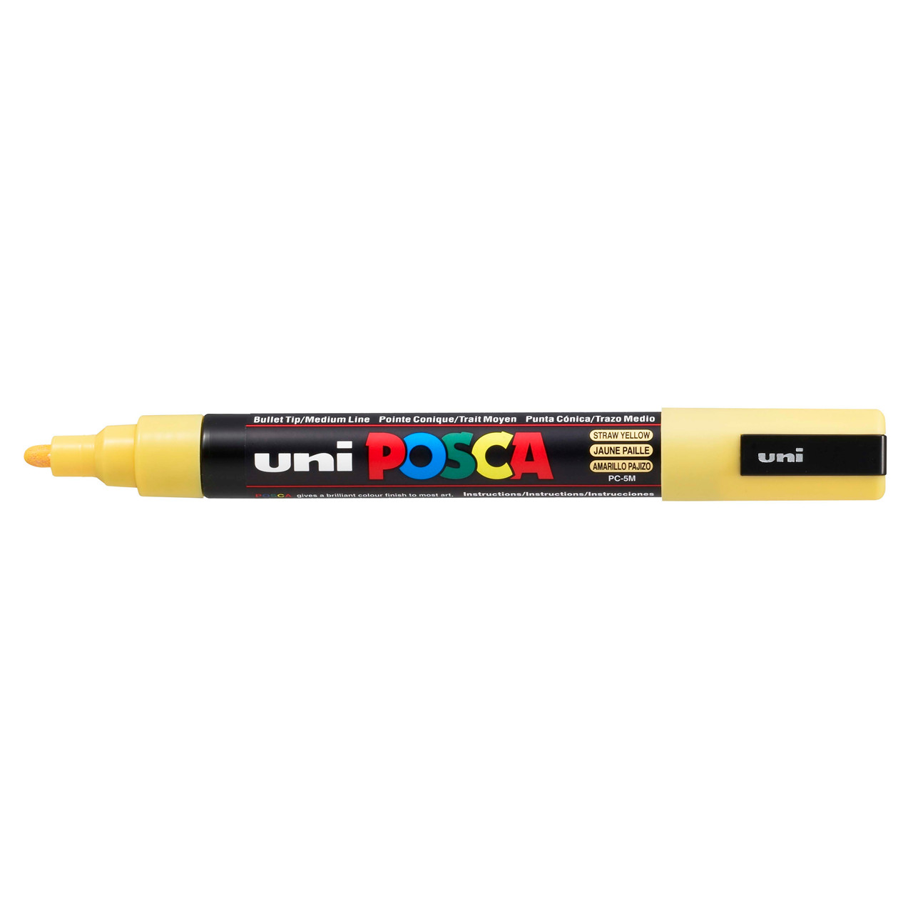 Paint marker Uni Posca PC-5M straw yellow 1,8-2,5mm - 6 stk