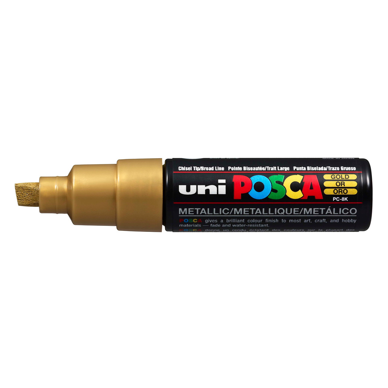 Paint marker Uni Posca PC-8K gold 8mm - 6 stk