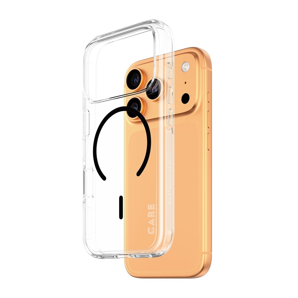 PanzerGlass CARE Flagship Case Transparent Urban Explorer w. Black MagSafe iPhone 17 Pro