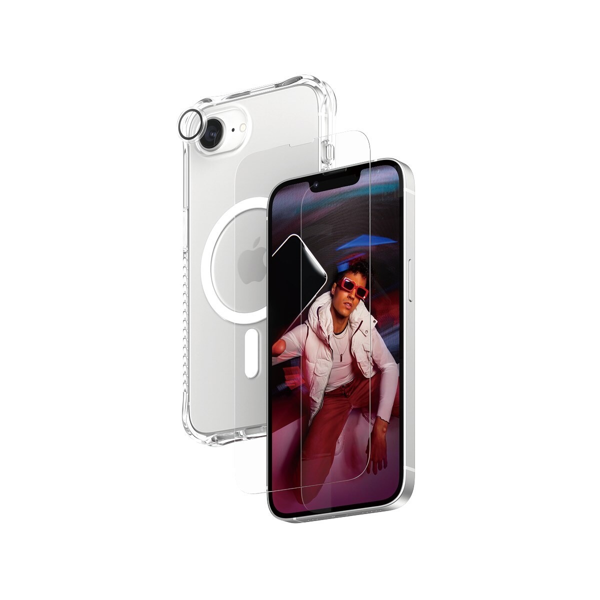 PanzerGlass CARE iPhone 16e Fashion 3-in-1 Bundle - Skærmbeskyttelse & Cover