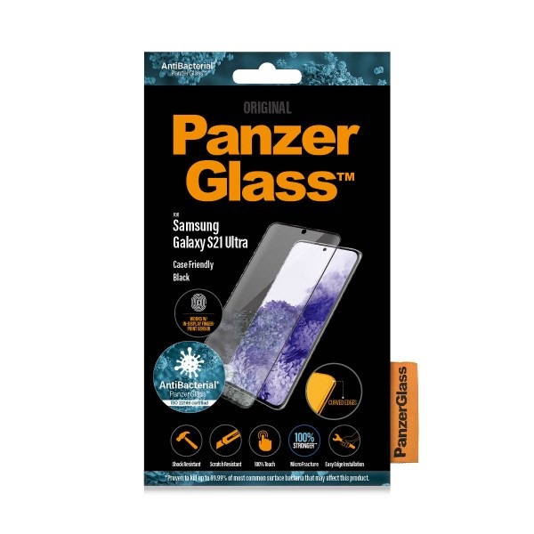 Skærmbeskyttelse - PanzerGlass Galaxy S21 Ultra FP (CF) - Sort