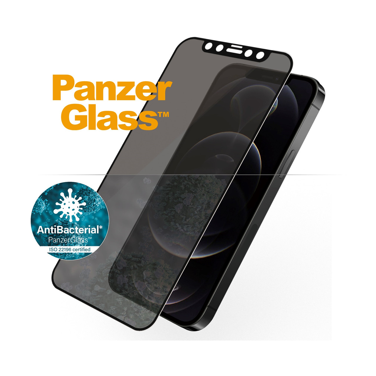Skærmbeskyttelse - PanzerGlass iPhone 12 Pro CF Privacy - Sort