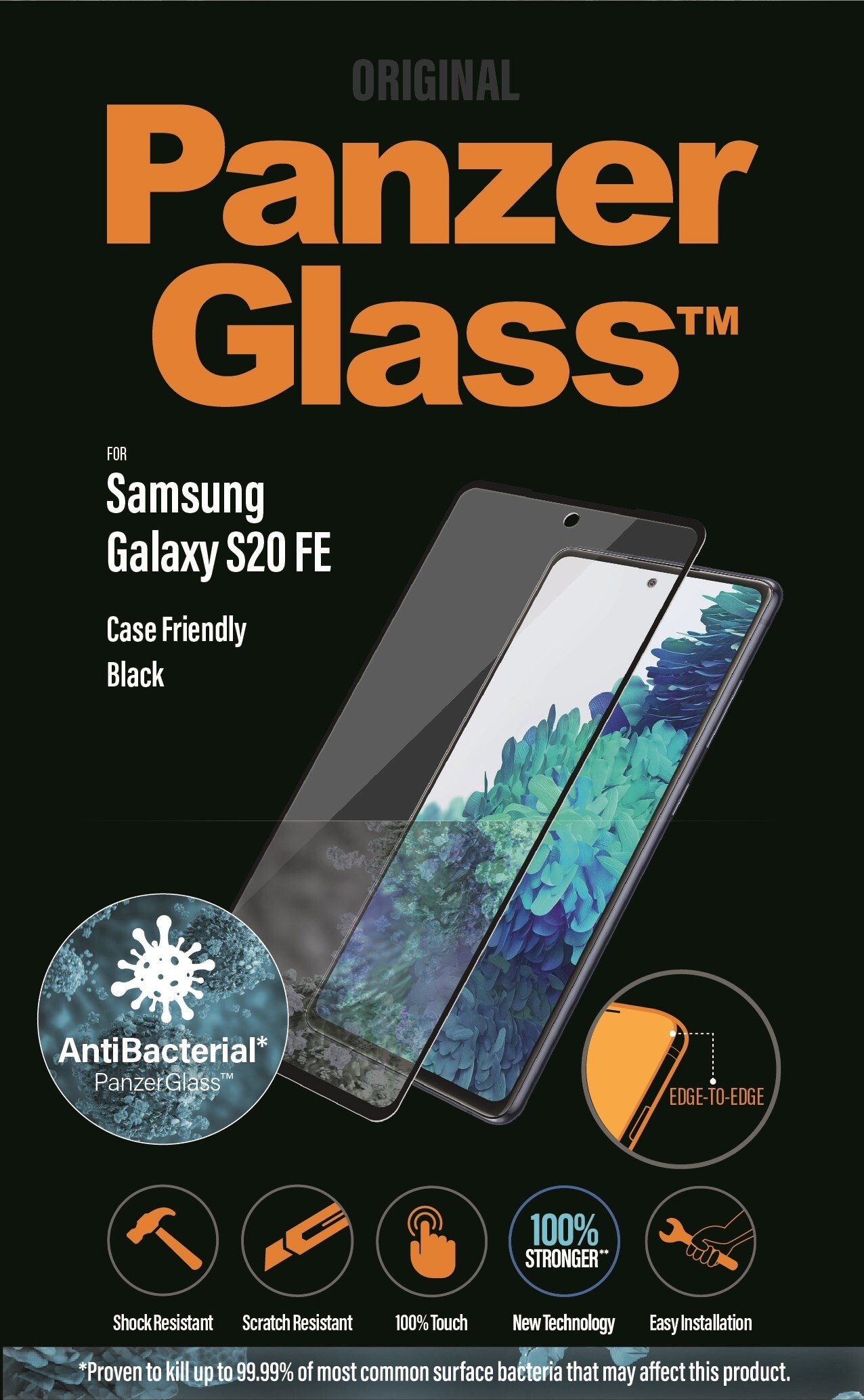 PanzerGlass Samsung Galaxy S20 FE Case Friendly AB Black