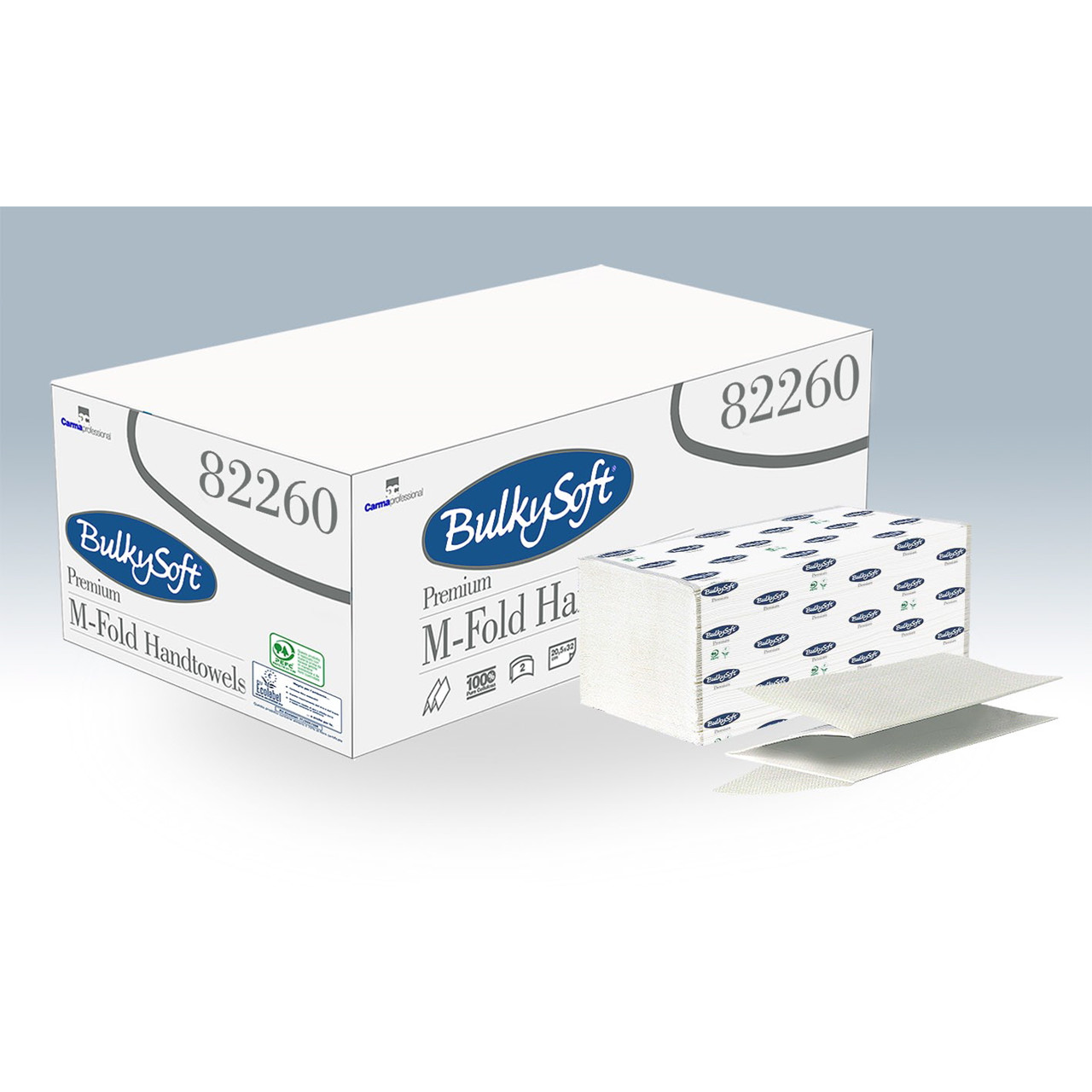 Papirhåndklæder 3-lags 32 cm – Bulky Soft 82260 – 100 ark – 25 pakker