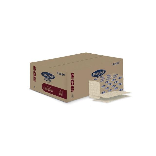 Papirhåndklæde - Bulky Soft Havanna - 2-lags - Brun - 24 cm - 3750 ark/kasse