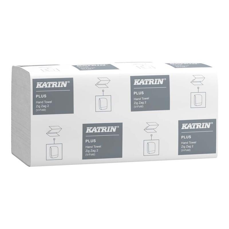 Papirhåndklæde – Katrin Plus V-fold – 2-lags – 4.000 ark – 35311