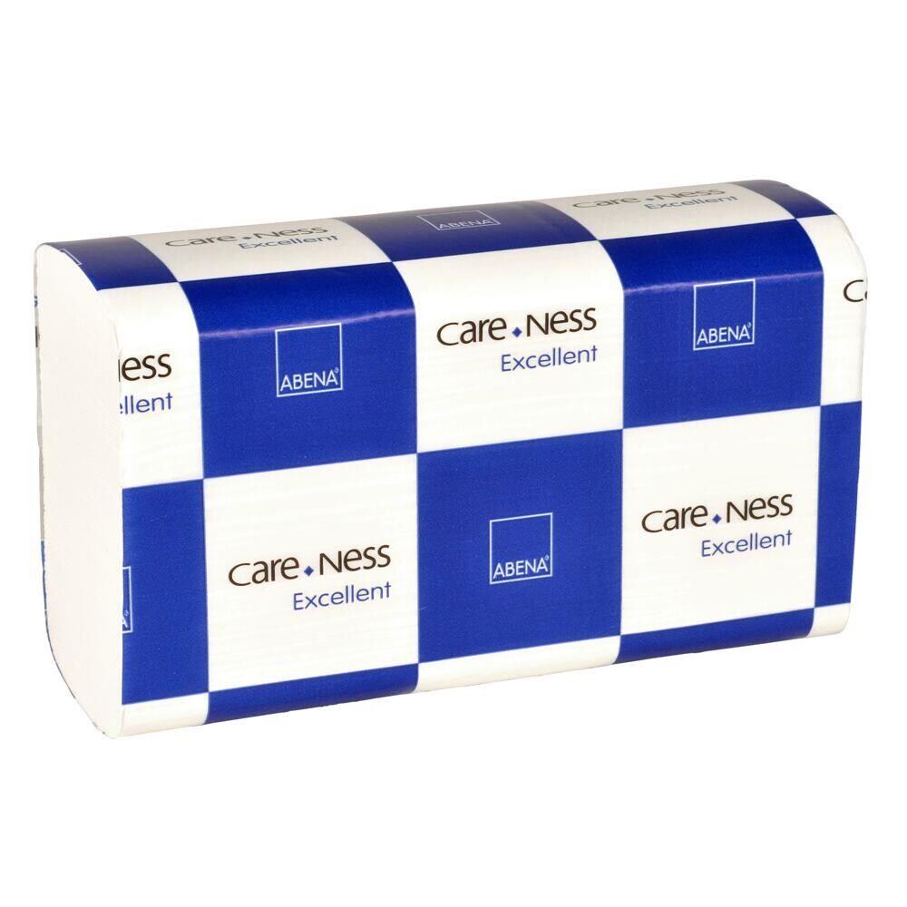 Papirhåndklæder Care-Ness Excellent 2-lags hvid 20,60x24x8 cm - 160 ark pr pakke - 25 pakker