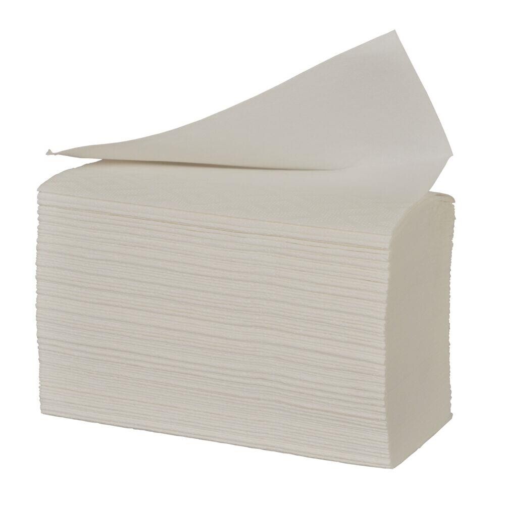 Papirhåndklæder Neutral 3-lags hvid Bredde 22 cm | Længde 27 x 9 cm - 130 ark pr pakke - 18 pakker