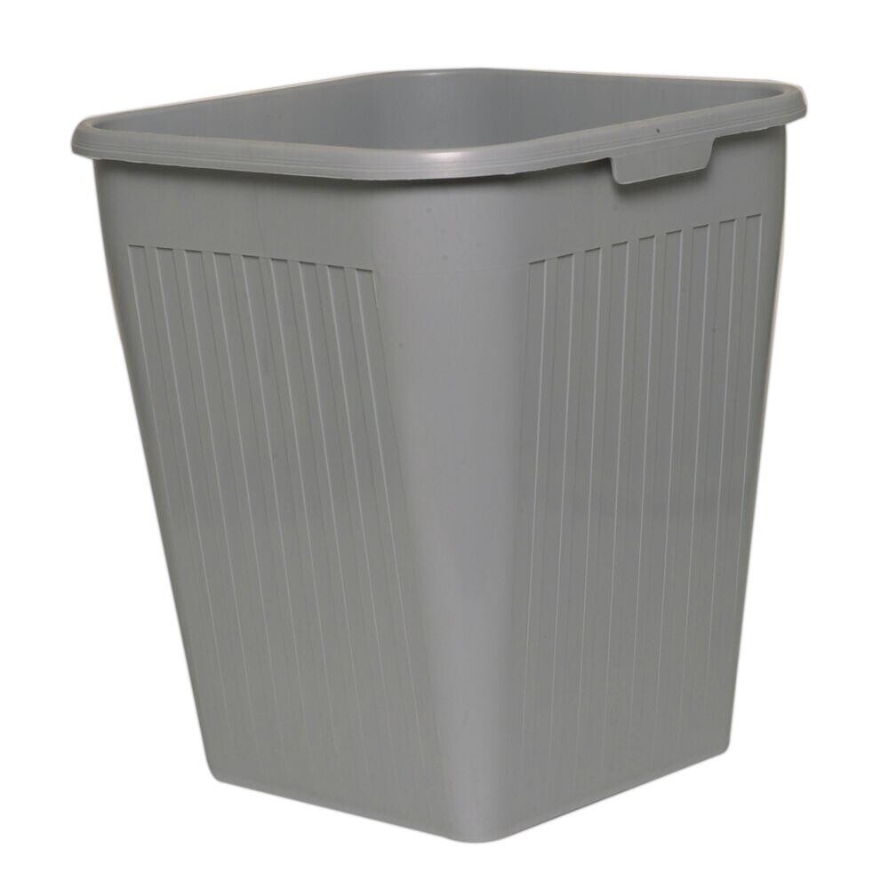 Papirkurv - Bantex PP - grå - 25 l