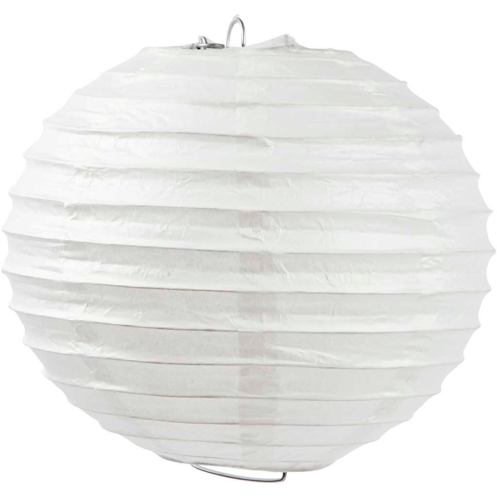 Papirlampe Ø20cm hvid