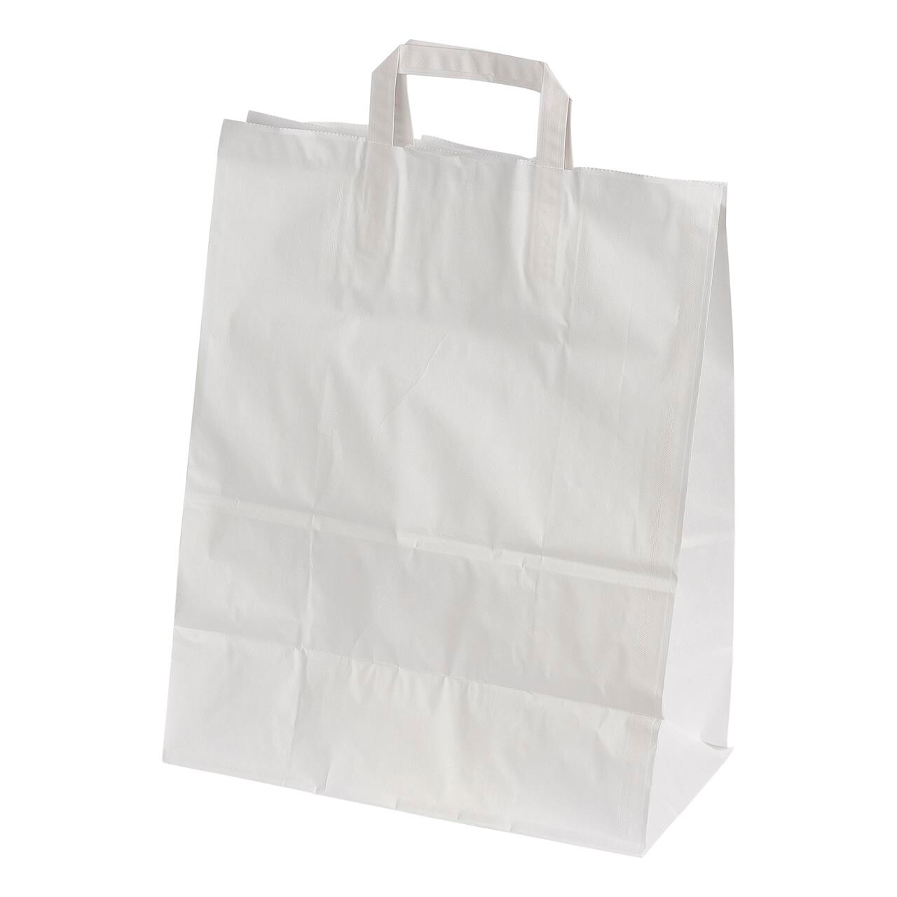 Bæreposer papir hvid 26 L 70g 320x170x400mm - 225 stk