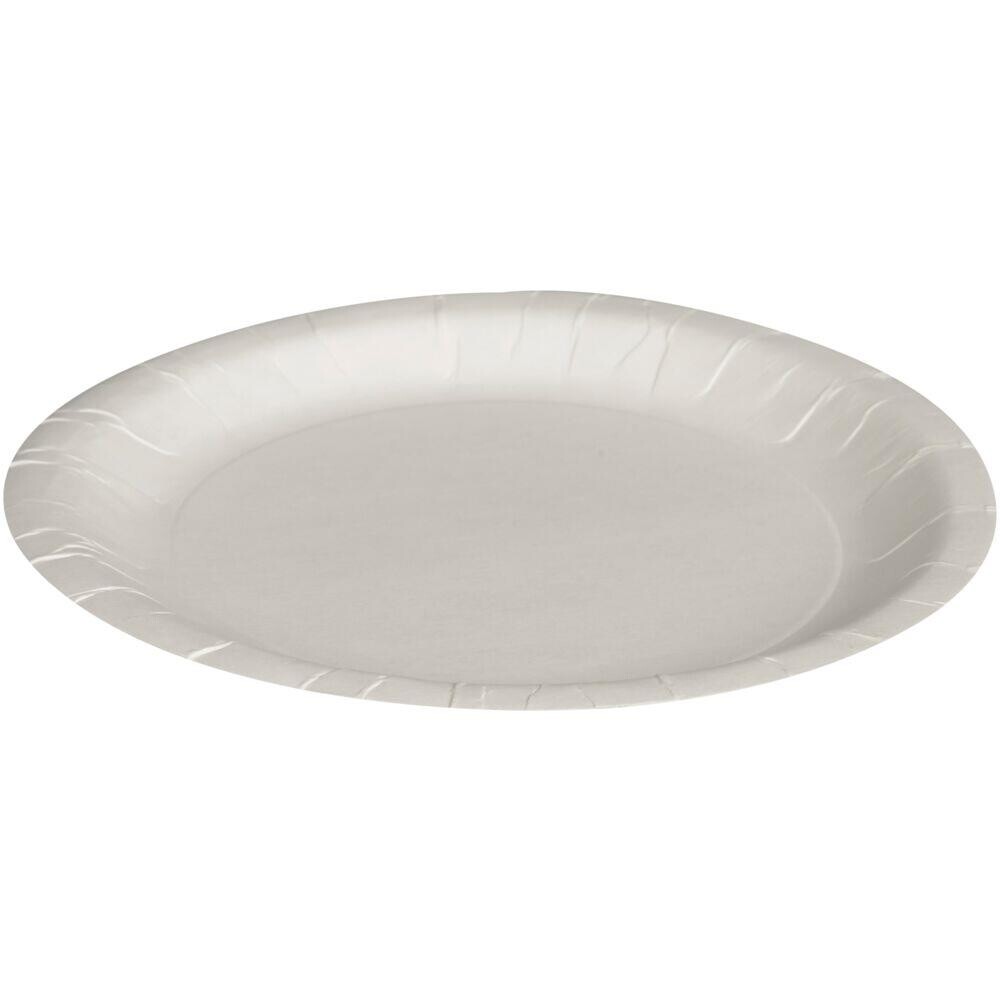 Paptallerken, Abena Gastro, Ø18cm, hvid, pap, ecobarrier - 1000 stk