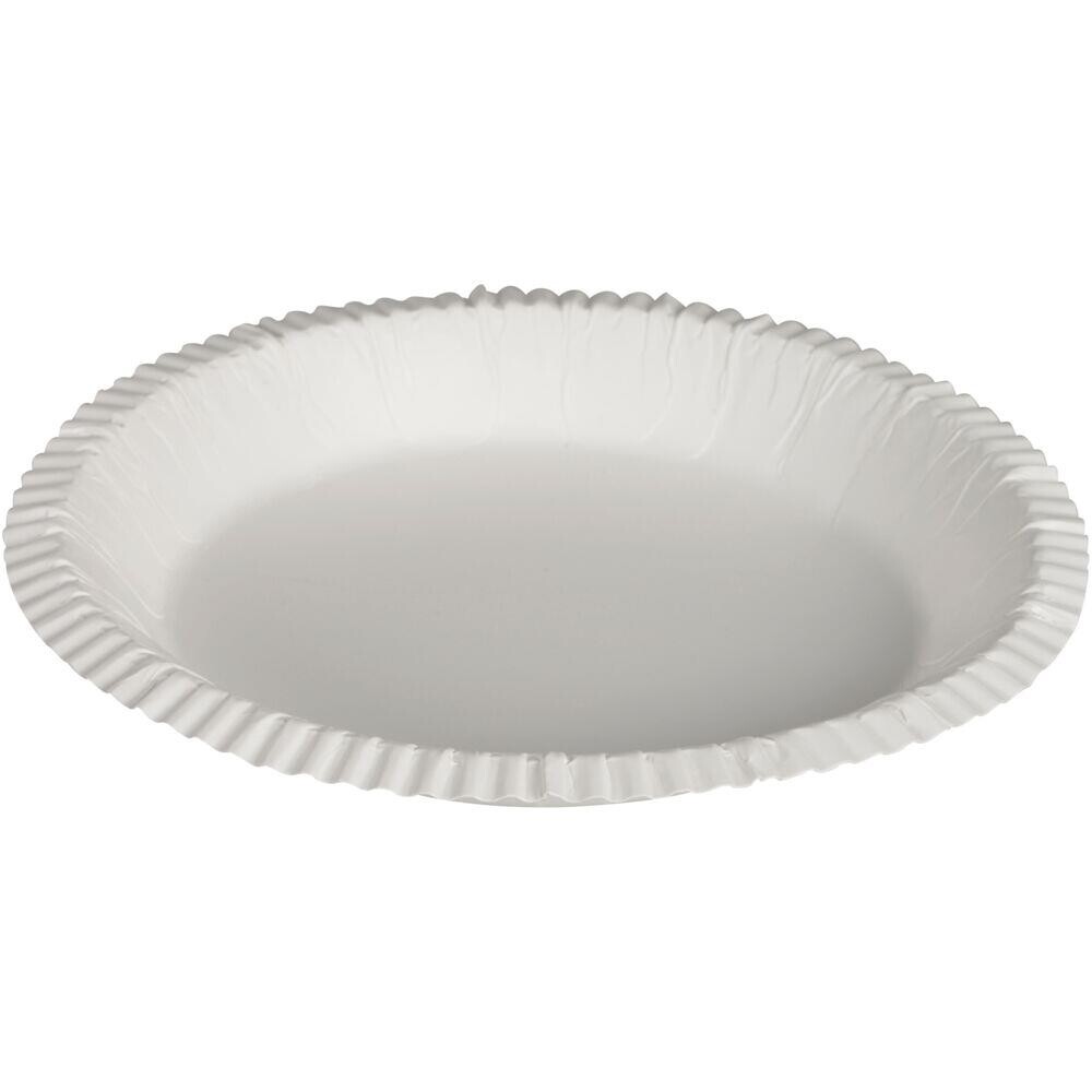Paptallerken Ø19cm hvid pap kaolin coating dyb - 800 stk