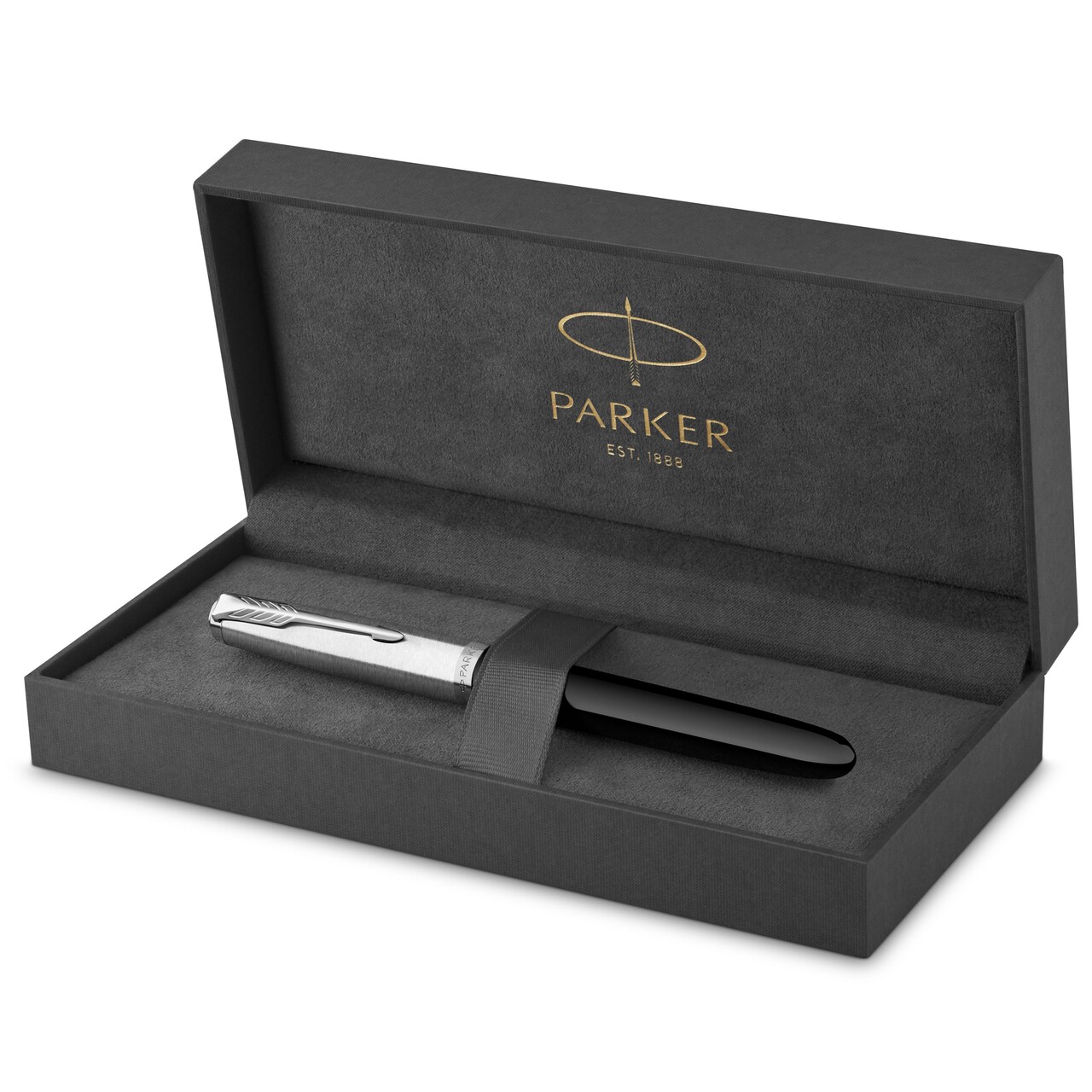 Parker 51 fyldepen i gaveæske sort/krom
