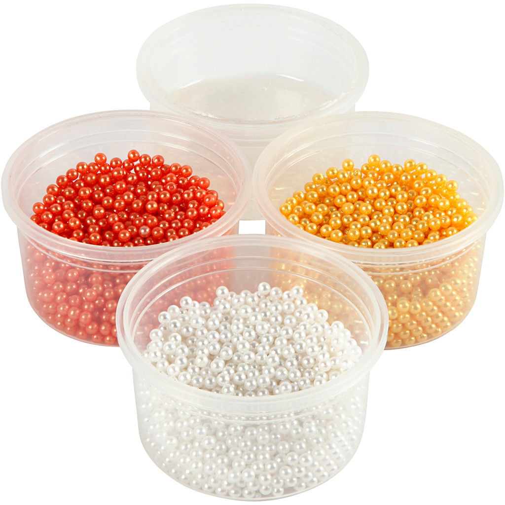 Pearl Clay 3x25 g 38 g gul hvid orange - 1 sæt
