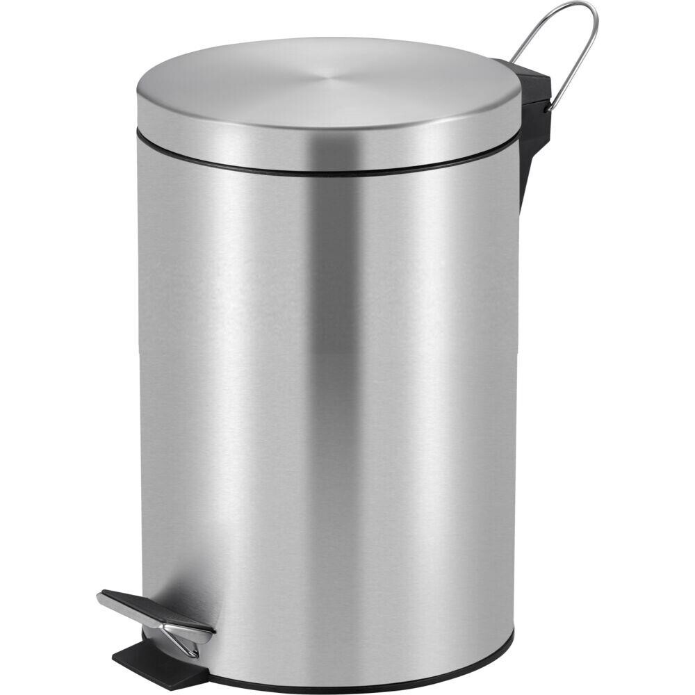Pedalspand, V-part, mat stål, 20 l