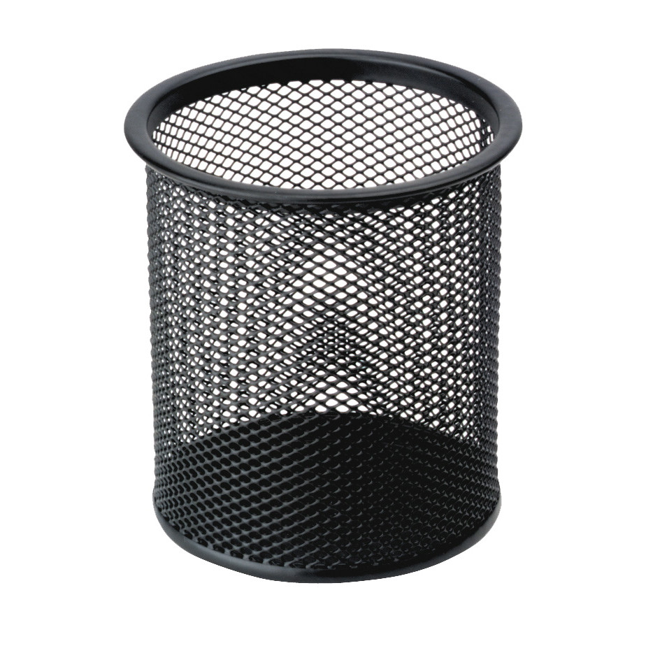 Penneholder tråd metal sort Ø90mm H100mm