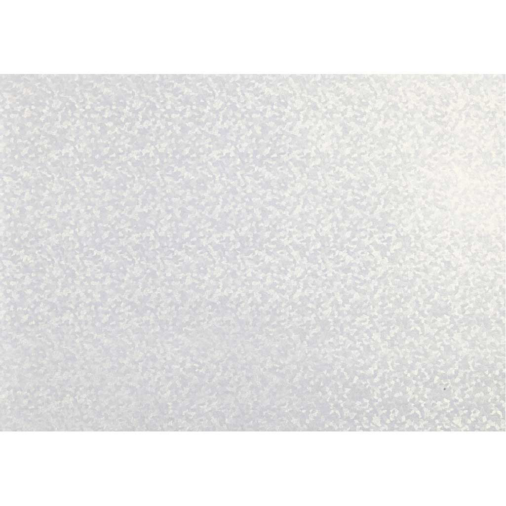 Perlemorspapir - A4 - 120 g - Hvid perlemor - Iskrystal - 10 ark