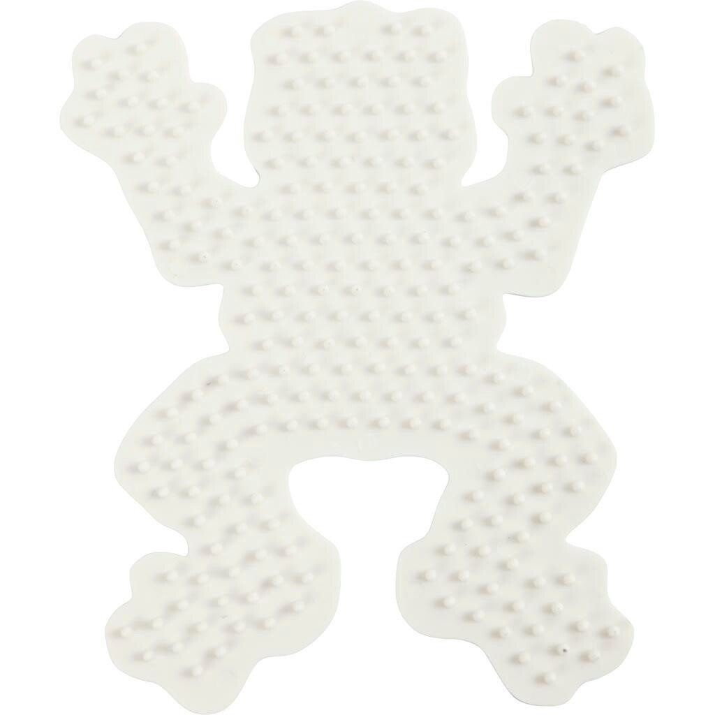Perleplade, frø, str. 10 cm, 1 stk.