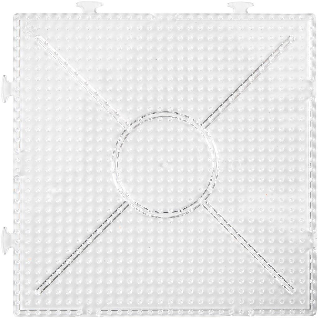 Perleplader størrelse 15 x 15 cm - 2 stk.