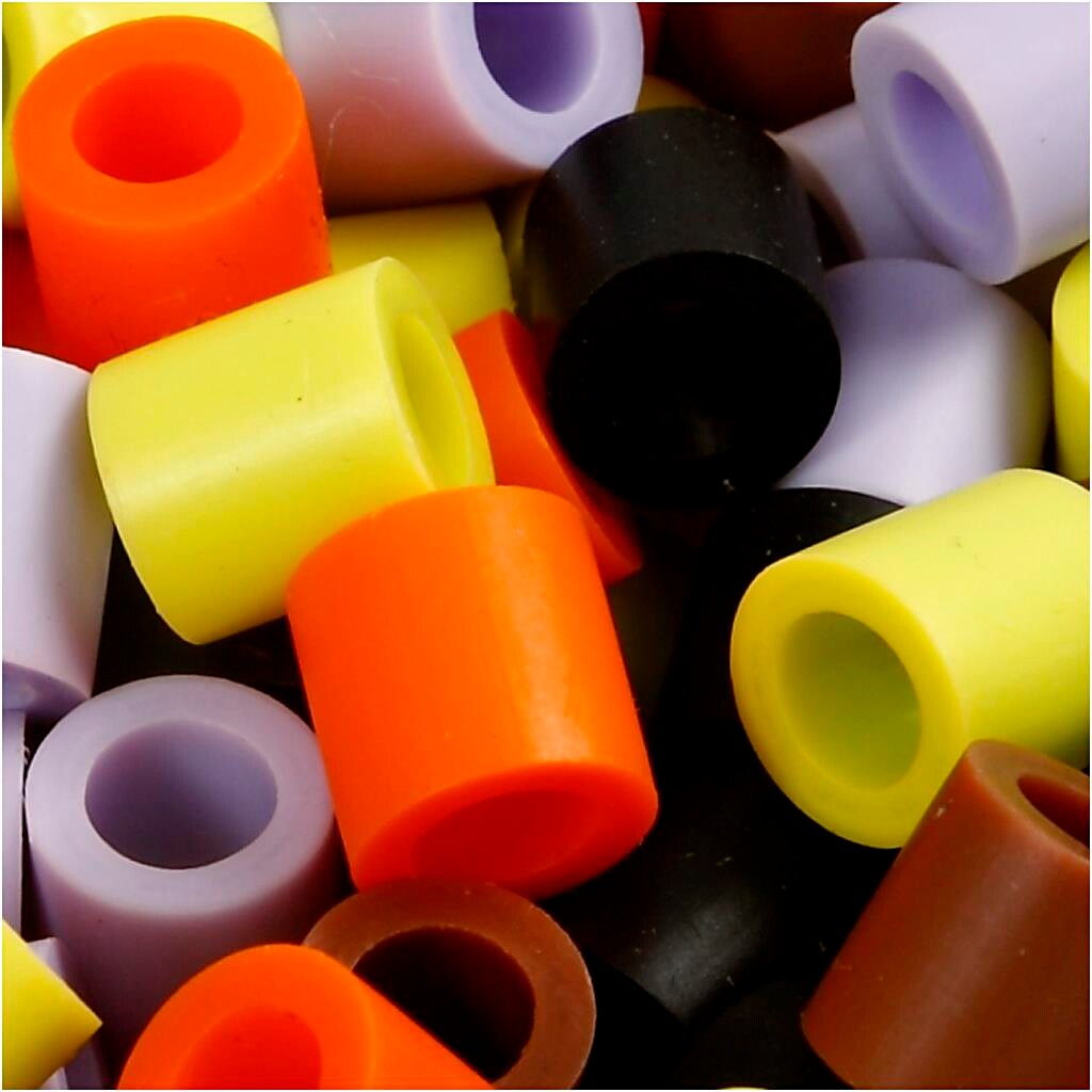 Perler jumbo 10 x 10 mm efterårsmix - 2450 assorteret