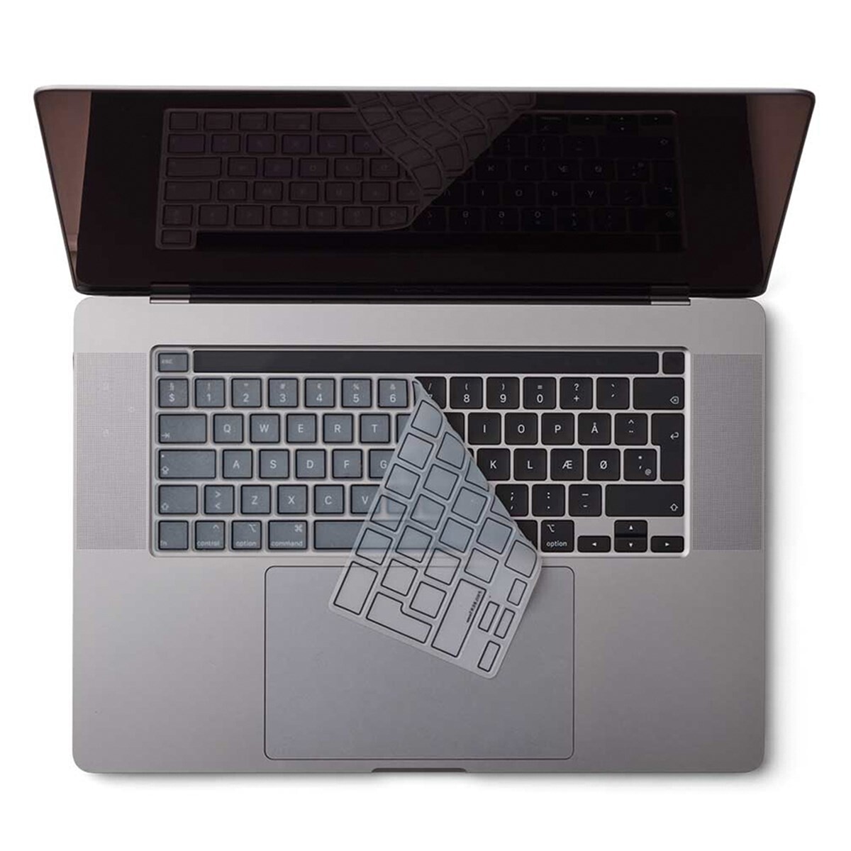 Tastaturcover - Philbert MacBook Pro 13–16" - Transparent/Sort - EU-layout