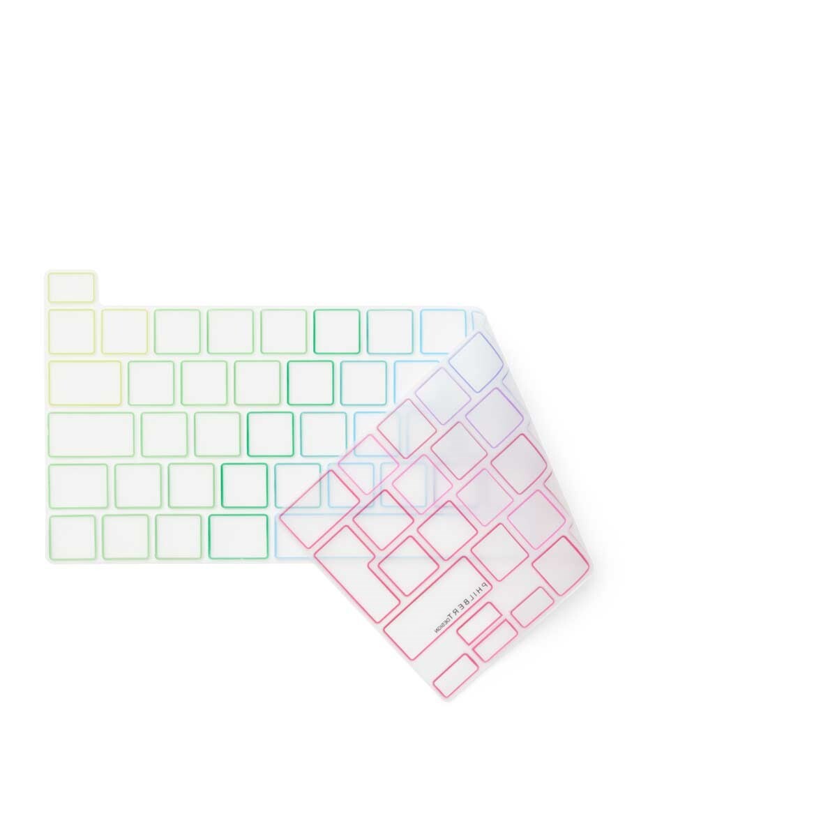 Tastaturcover - Philbert MacBook Pro 13–16" - Transparent/Rainbow - EU-layout