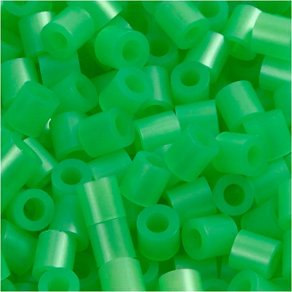 PhotoPearls grøn perlemor (22) størrelse 5 x 5 mm - hulstr. 2,5 mm - 6000 stk.