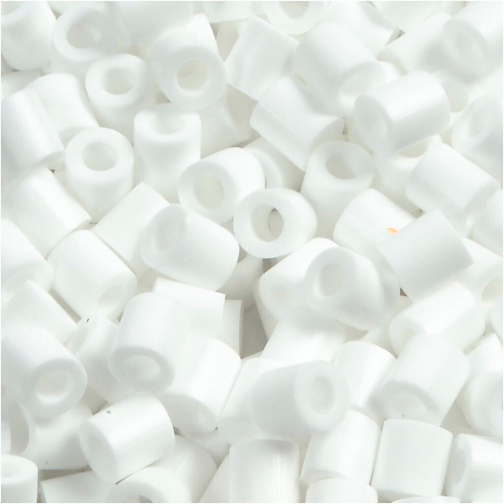 PhotoPearls hvid (15) størrelse 5 x 5 mm - hulstørrelse 2,5 mm - 6000 stk.