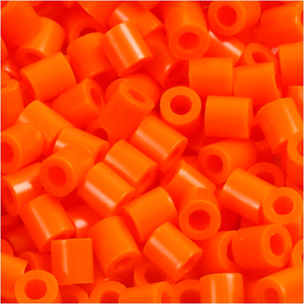 PhotoPearls klar orange (13) størrelse 5 x 5 mm - hulstr. 2,5 mm - 6000 stk.