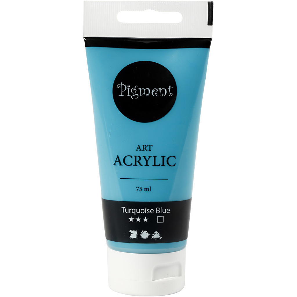 Akrylmaling 75 ml – Pigment Art – Turquoise Blue