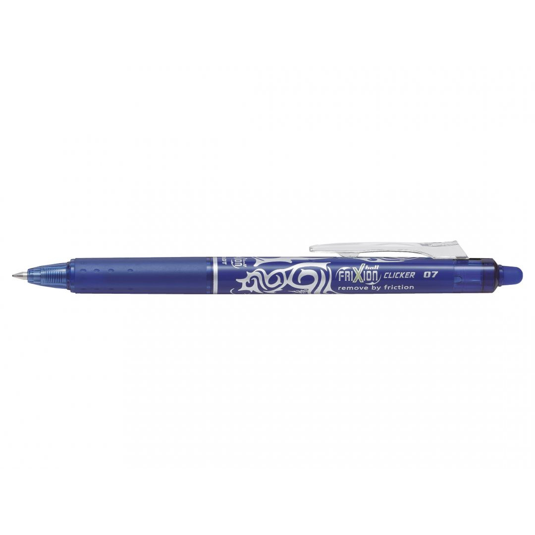 12 stk. Pilot Ball FriXion Clicker - Blåsort Rollerpen 0,7 mm - Køb minimum 12 stk.