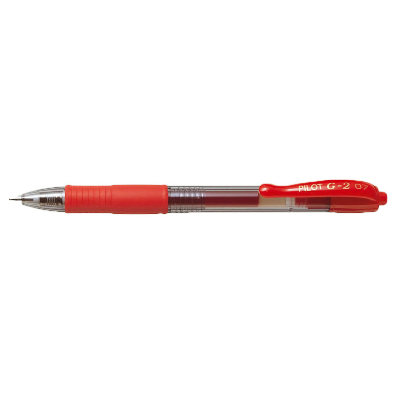 Pilot kuglepenne BL-G2-7 Rød 0,4mm - 12 stk