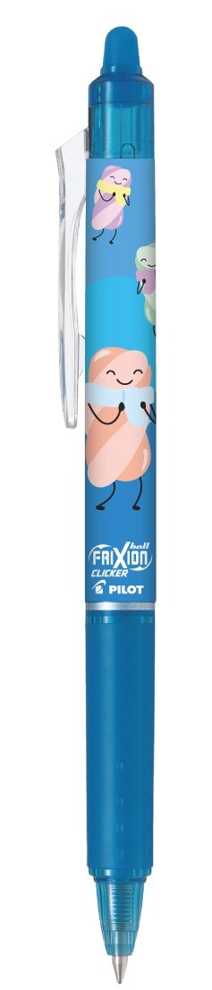 12 stk. Kuglepen - Pilot Frixion - Ball Clicker - Sweet Paradise - 0,7 - Blå