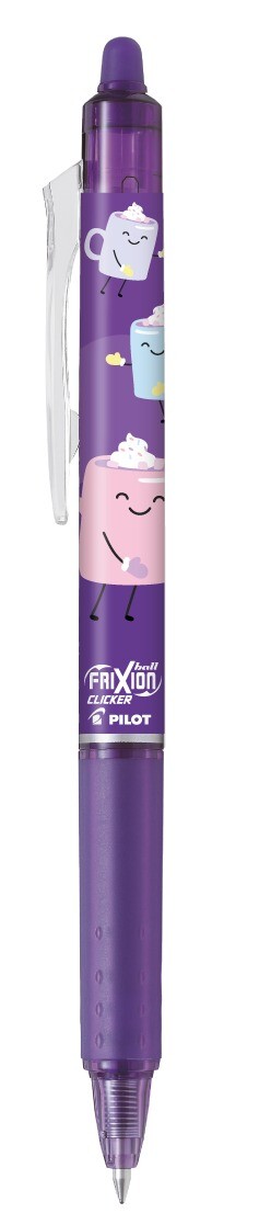 12 stk. Kuglepen - Pilot Frixion - Ball Clicker - Sweet Paradise - 0,7 - Lilla