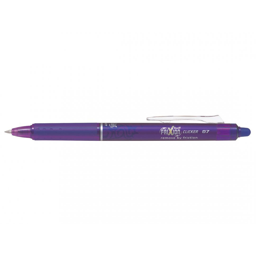 12 stk. Pilot FriXion Clicker - Violet Rollerball Pen 0,7 mm - Køb minimum 12 stk.