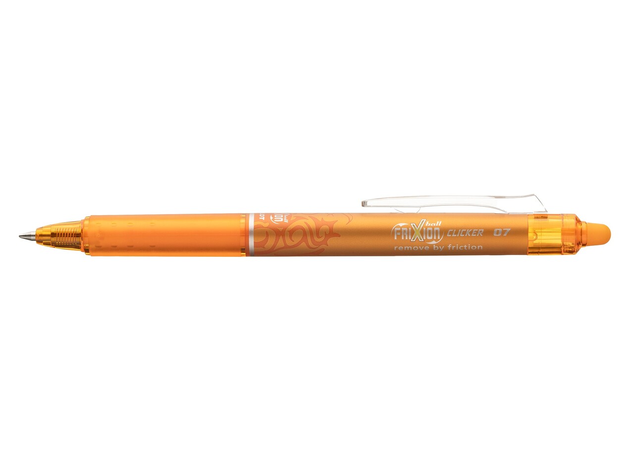 12 stk. Kuglepen Pilot Frixion Clicker m/klik 0,7 abrikos orange - Køb minimum 12 stk.