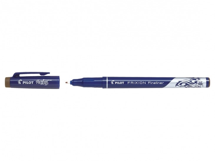 12 stk. Frixion Fineliner Pilot 1,3 brun