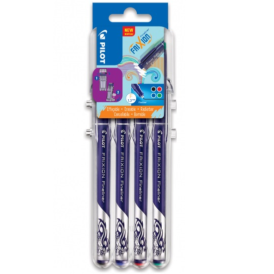 Pilot Frixion Fineliner 1,3mm Basic ass (4)